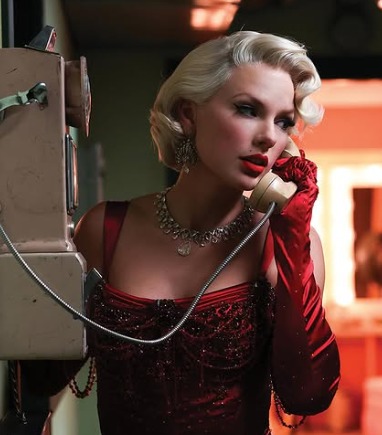 Taylor Swift Elizabeth Taylor music video official still featuring clips from Cleopatra 2026