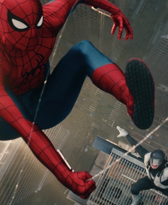 Infographic breaking down the confirmed and rumored villains in the Spider-Man Brand New Day trailer, including theories on Sadie Sink and Keith David.