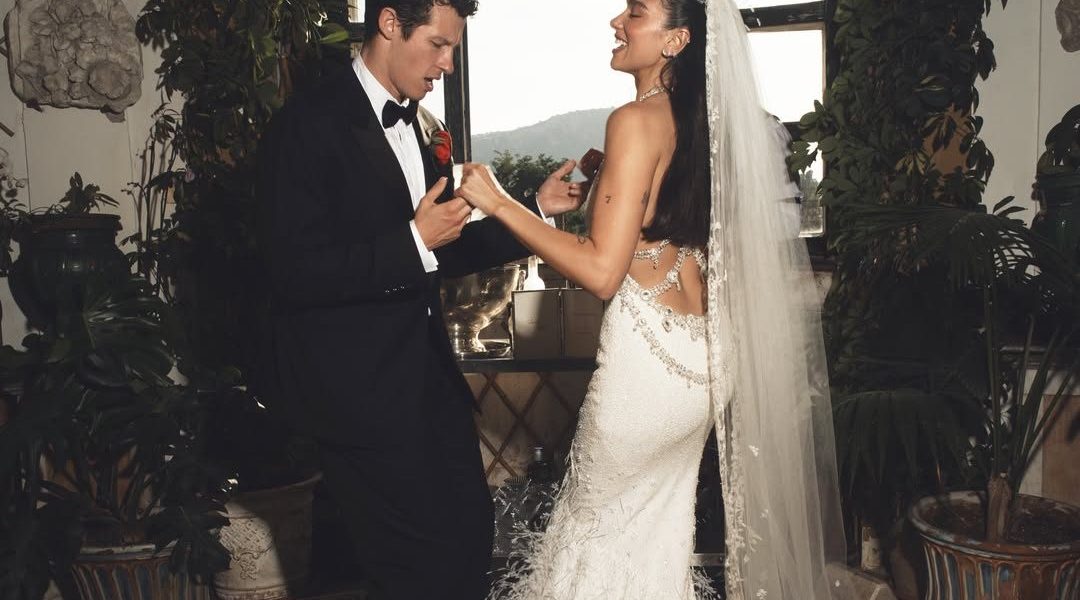 Dua Lipa and Callum Turner wedding photo 2026
