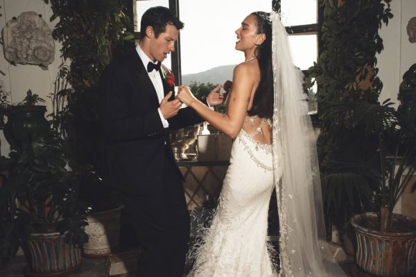 Dua Lipa and Callum Turner wedding photo 2026