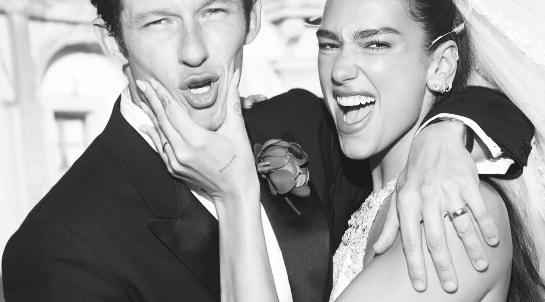 Dua Lipa and Callum Turner wedding photo 2026
